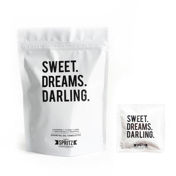 Sweet Dreams Darling Essential Oil Towelettes 7 Day Bag
