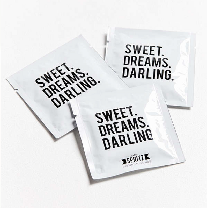 Sweet Dreams Darling Lavender Essential Oil Towelette by Happy Spritz 