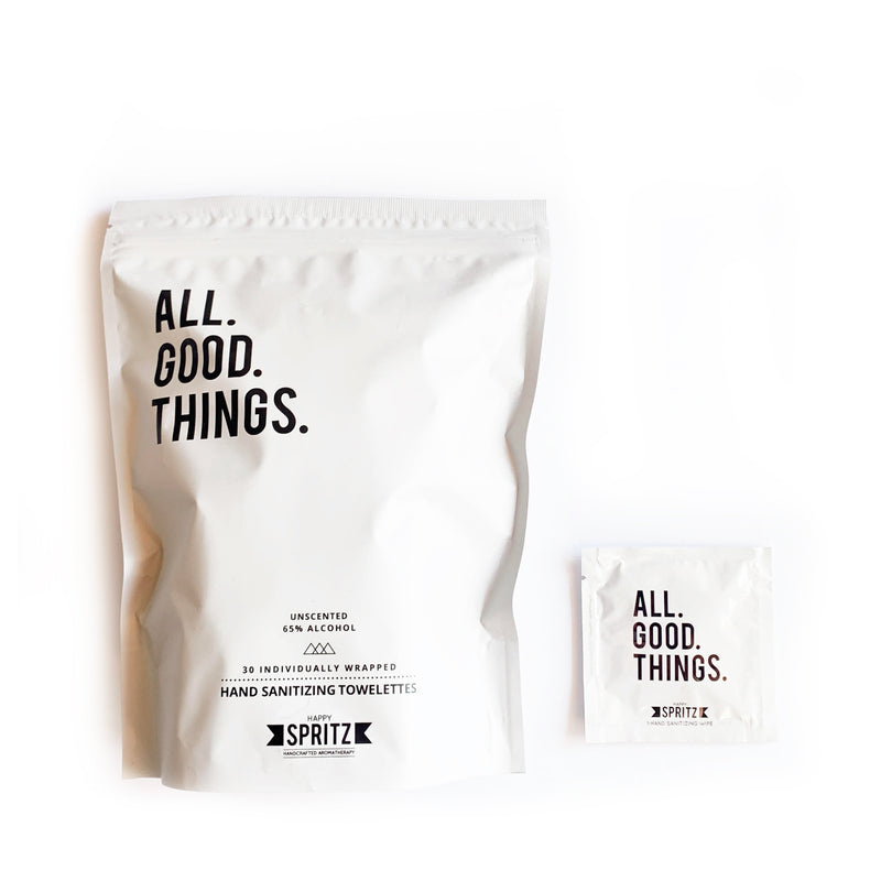 All Good Things Hand Sanitizing Towelettes - 30 Count Bag